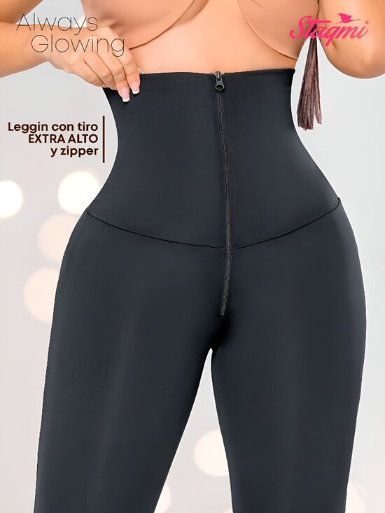 Stagmi Pants - Colombian Stagmi Black Leggings Extra High Waist Butt Lift Tummy Control Shaper!